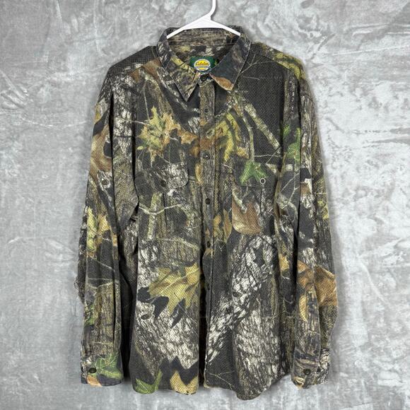 Cabelas Button Shirt L/S‎ Mens XL Camouflage - Picture 2 of 15
